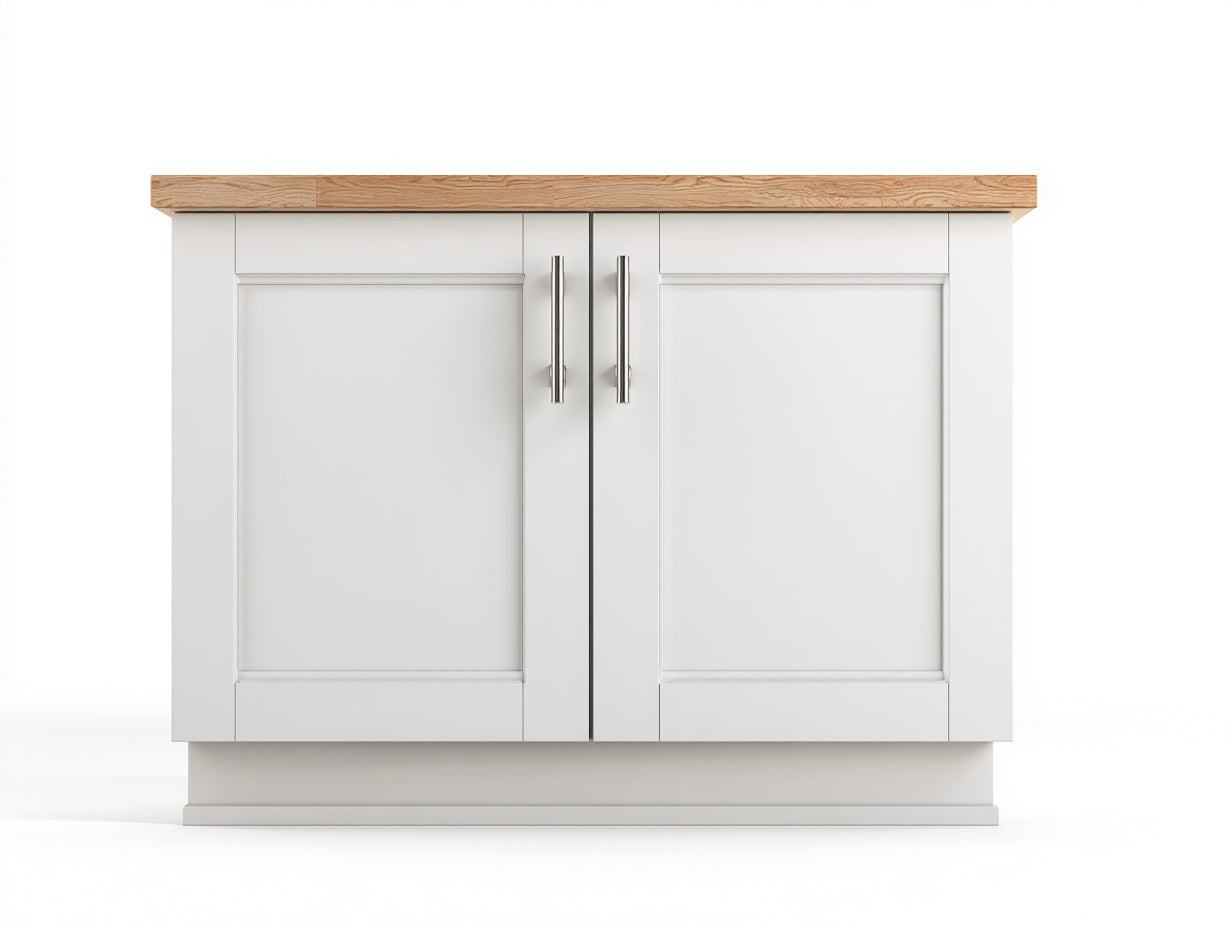 Aparadores 100x35x85 cm - madera blanca y sobre natural - diseño moderno para salón